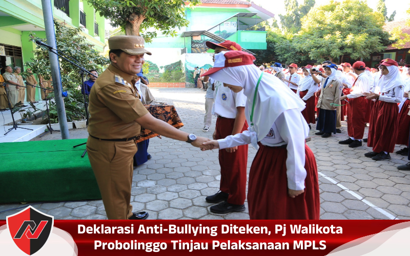 Deklarasi Anti-Bullying Diteken, Pj Walikota Probolinggo Tinjau Pelaksanaan MPLS