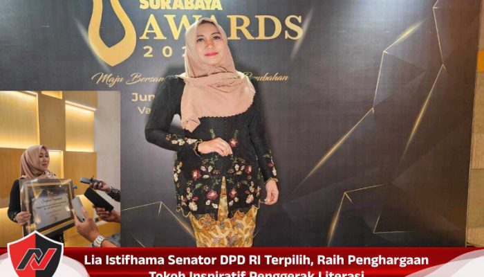 Lia Istifhama Senator DPD RI Terpilih, Raih Penghargaan Tokoh Inspiratif Penggerak Literasi