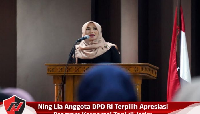 Ning Lia Anggota DPD RI Terpilih Apresiasi Program Korporasi Tani Di Jatim