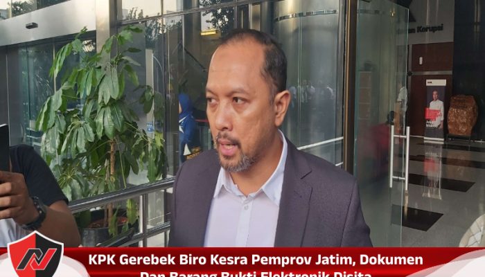 KPK Gerebek Biro Kesra Pemprov Jatim, Dokumen Dan Barang Bukti Elektronik Disita