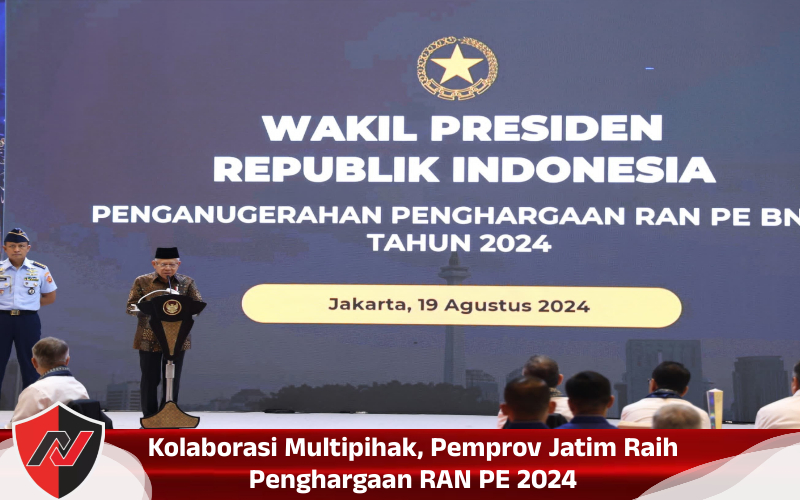 Kolaborasi Multipihak, Pemprov Jatim Raih Penghargaan RAN PE 2024