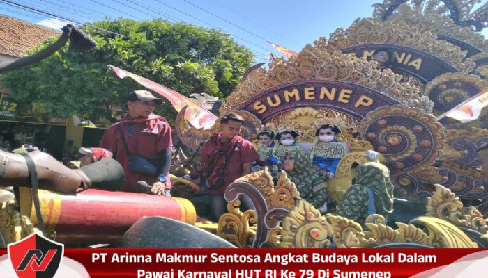 PT Arinna Makmur Sentosa Angkat Budaya Lokal Dalam Pawai Karnaval HUT RI Ke 79 Di Sumenep