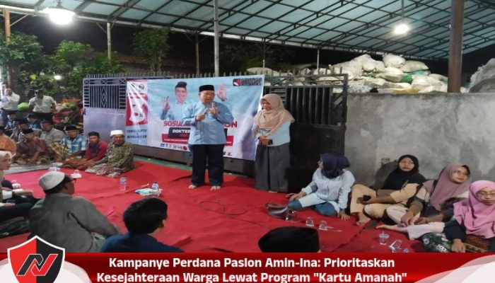 Kampanye Perdana Paslon Amin-Ina: Prioritaskan Kesejahteraan Warga Lewat Program “Kartu Amanah”