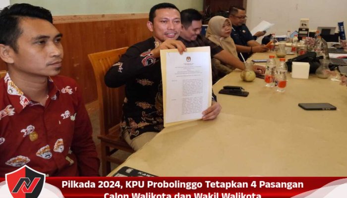 Pilkada 2024, KPU Probolinggo Tetapkan 4 Pasangan Calon Walikota Dan Wakil Walikota