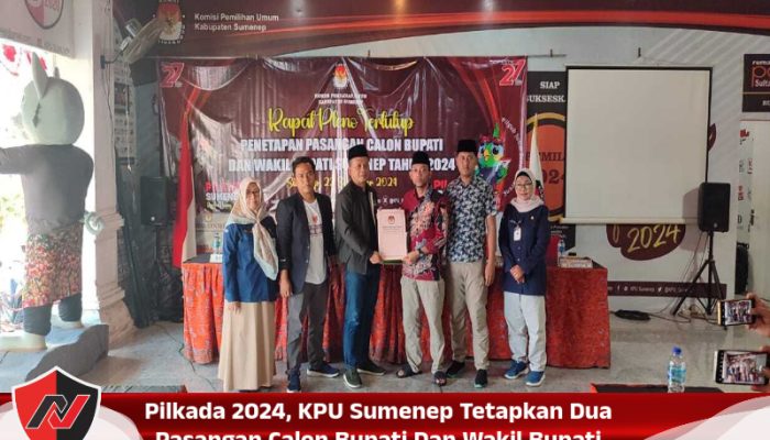 Pilkada 2024, KPU Sumenep Tetapkan Dua Pasangan Calon Bupati Dan Wakil Bupati