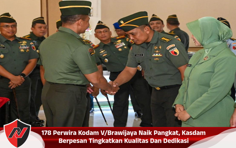 178 Perwira Kodam V/Brawijaya Naik Pangkat, Kasdam Berpesan Tingkatkan Kualitas Dan Dedikasi