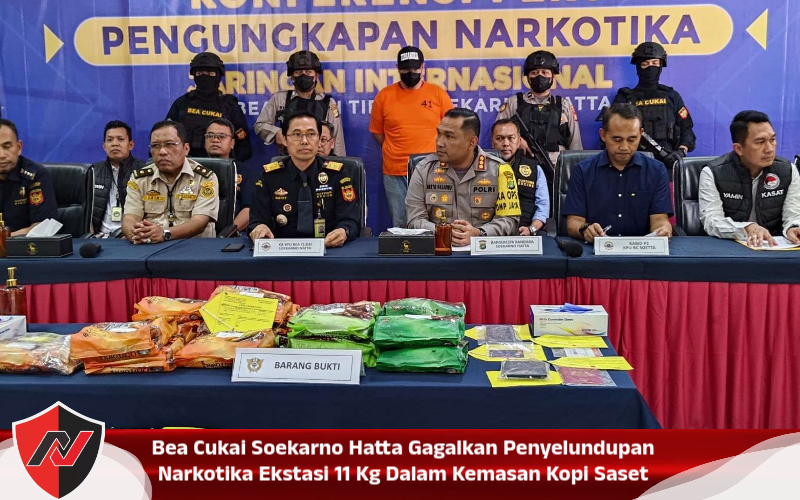 Bea Cukai Soekarno Hatta Gagalkan Penyelundupan Narkotika Ekstasi 11 Kg Dalam Kemasan Kopi Saset