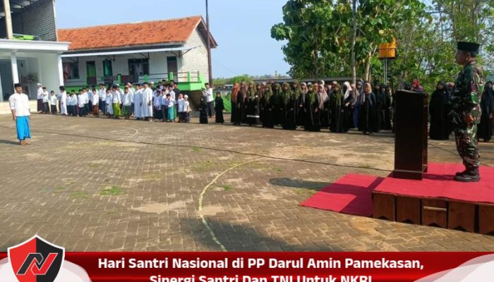 Hari Santri Nasional di PP Darul Amin Pamekasan, Sinergi Santri Dan TNI Untuk NKRI