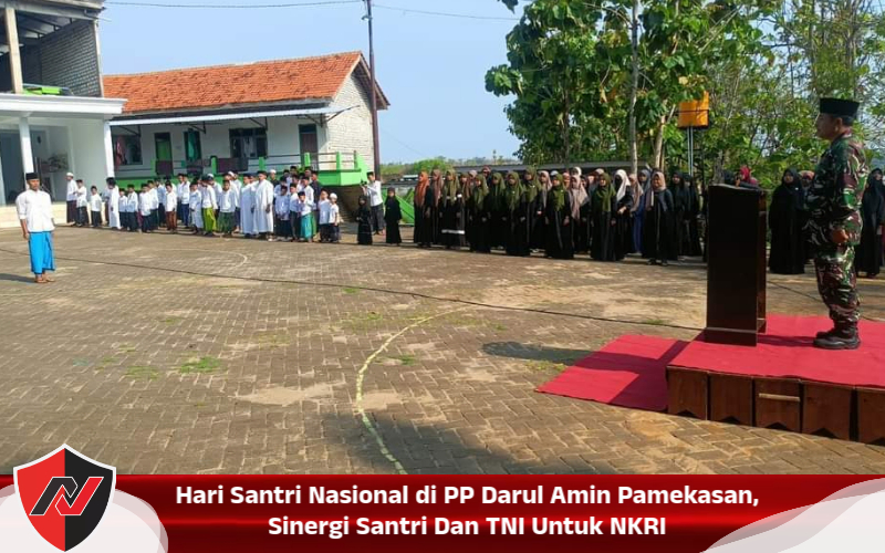 Hari Santri Nasional di PP Darul Amin Pamekasan, Sinergi Santri Dan TNI Untuk NKRI