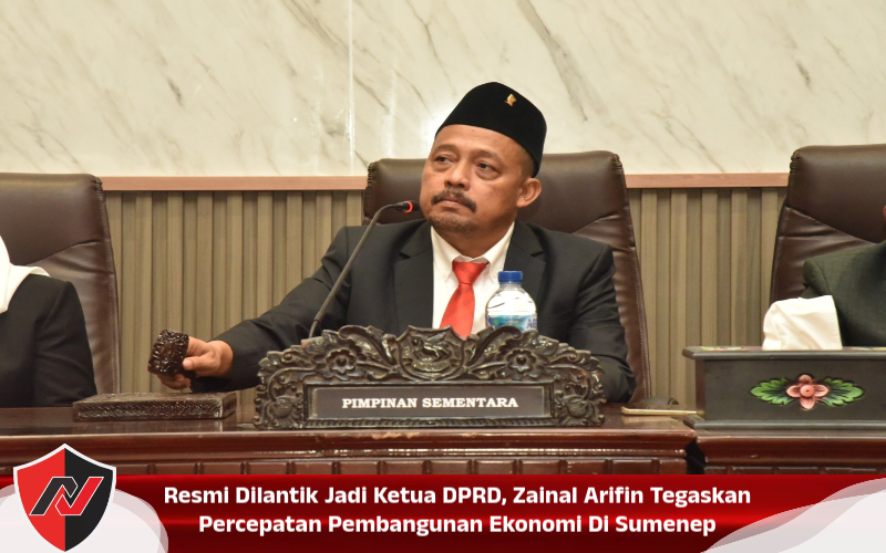Resmi Dilantik Jadi Ketua DPRD, Zainal Arifin Tegaskan Percepatan Pembangunan Ekonomi Di Sumenep