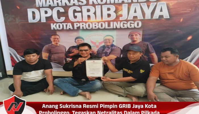 Anang Sukrisna Resmi Pimpin GRIB Jaya Kota Probolinggo, Tegaskan Netralitas Dalam Pilkada