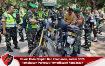Fokus Pada Disiplin Dan Keamanan, Kodim 0826 Pamekasan Perketat Pemeriksaan Kendaraan