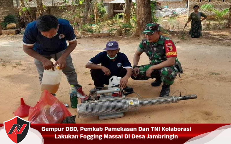 Gempur DBD, Pemkab Pamekasan Dan TNI Kolaborasi Lakukan Fogging Massal Di Desa Jambringin