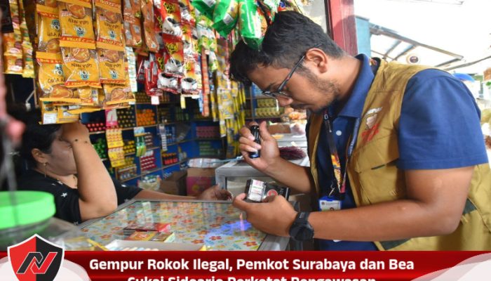 Gempur Rokok Ilegal, Pemkot Surabaya dan Bea Cukai Sidoarjo Perketat Pengawasan