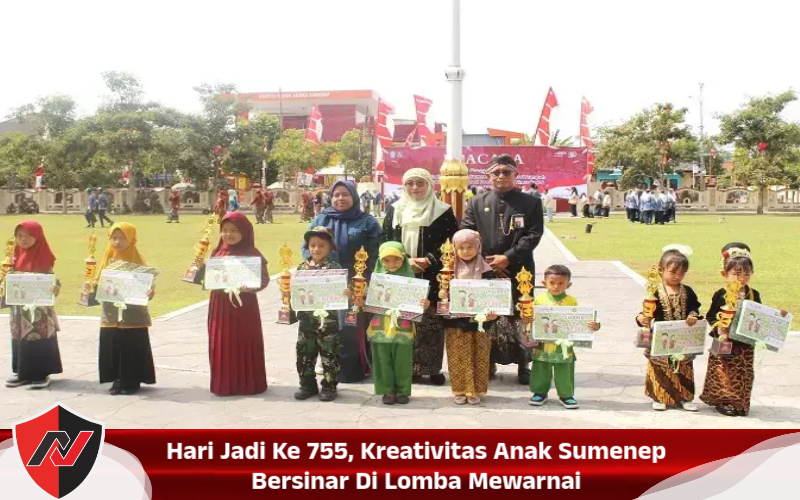 Hari Jadi Ke 755, Kreativitas Anak Sumenep Bersinar Di Lomba Mewarnai
