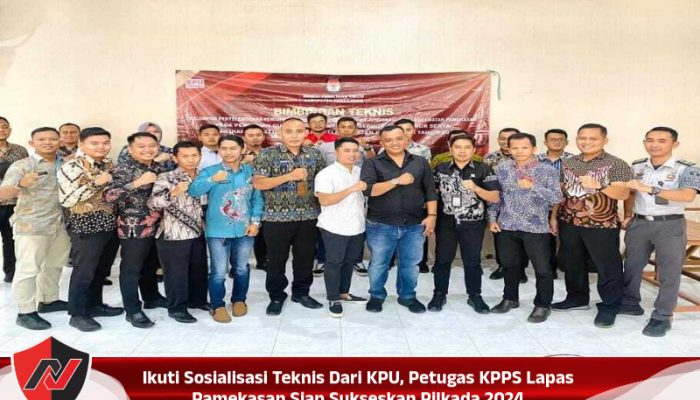Ikuti Sosialisasi Teknis Dari KPU, Petugas KPPS Lapas Pamekasan Siap Sukseskan Pilkada 2024