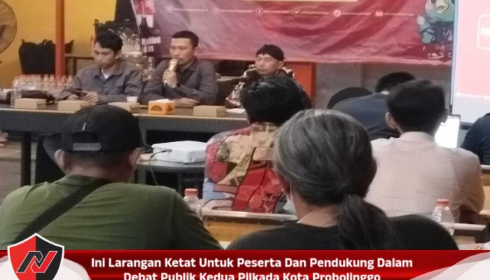 Ini Larangan Ketat Untuk Peserta Dan Pendukung Dalam Debat Publik Kedua Pilkada Kota Probolinggo
