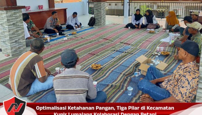 Optimalisasi Ketahanan Pangan, Tiga Pilar di Kecamatan Kunir Lumajang Kolaborasi Dengan Petani