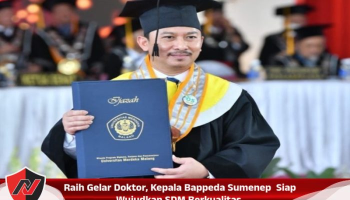 Raih Gelar Doktor, Kepala Bappeda Sumenep  Siap Wujudkan SDM Berkualitas