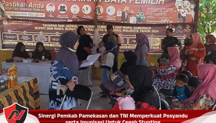 Sinergi Pemkab Pamekasan dan TNI Memperkuat Posyandu serta Imunisasi Untuk Cegah Stunting