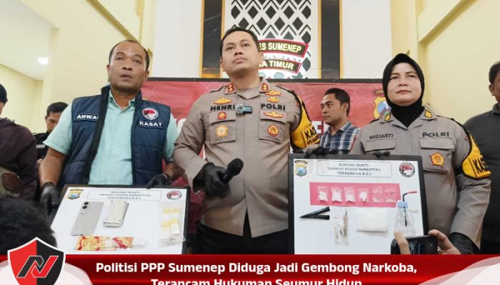 Politisi PPP Sumenep Diduga Jadi Gembong Narkoba, Terancam Hukuman Seumur Hidup