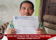Mundur Dari Pengurus PAN, Yoni Fokus Pimpin Warga Mayangan Sebagai Ketua RT