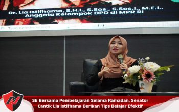 SE Bersama Pembelajaran Selama Ramadan, Senator Cantik Lia Istifhama Berikan Tips Belajar Efektif