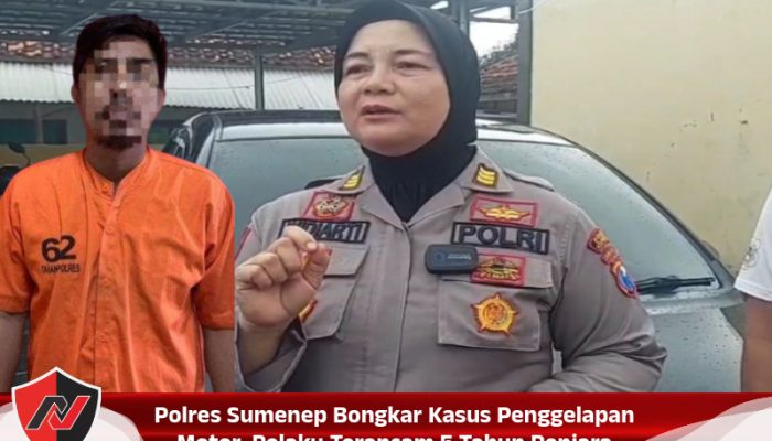 Polres Sumenep Bongkar Kasus Penggelapan Motor, Pelaku Terancam 5 Tahun Penjara