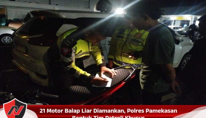 21 Motor Balap Liar Diamankan, Polres Pamekasan Bentuk Tim Patroli Khusus