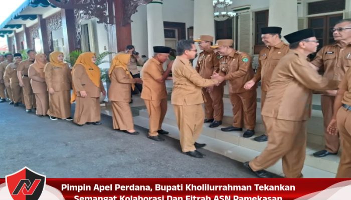 Pimpin Apel Perdana, Bupati Kholilurrahman Tekankan Semangat Kolaborasi Dan Fitrah ASN Pamekasan