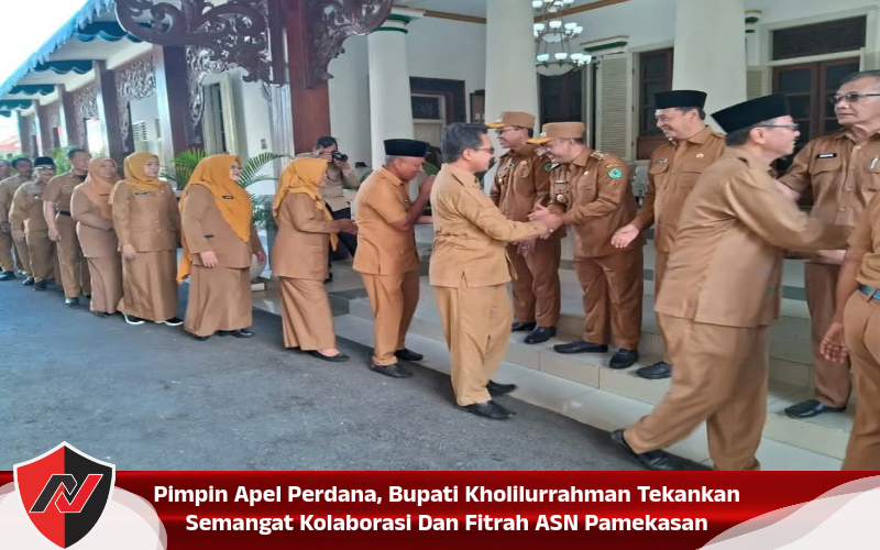 Pimpin Apel Perdana, Bupati Kholilurrahman Tekankan Semangat Kolaborasi Dan Fitrah ASN Pamekasan
