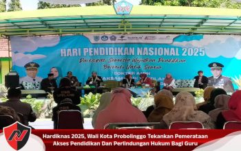 Hardiknas 2025, Wali Kota Probolinggo Tekankan Pemerataan Akses Pendidikan Dan Perlindungan Hukum Bagi Guru