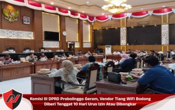 Komisi III DPRD Probolinggo Geram, Vendor Tiang WiFi Bodong Diberi Tenggat 10 Hari Urus Izin Atau Dibongkar