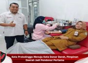 Kota Probolinggo Menuju Kota Donor Darah, Pimpinan Daerah Jadi Pendonor Pertama