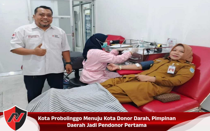 Kota Probolinggo Menuju Kota Donor Darah, Pimpinan Daerah Jadi Pendonor Pertama