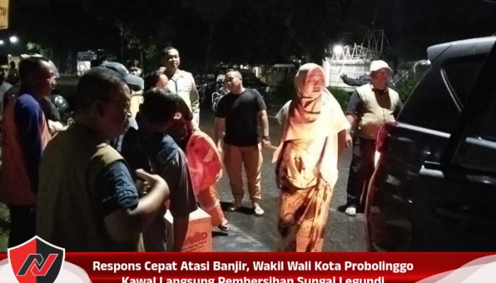 Respons Cepat Atasi Banjir, Wakil Wali Kota Probolinggo Kawal Langsung Pembersihan Sungai Legundi