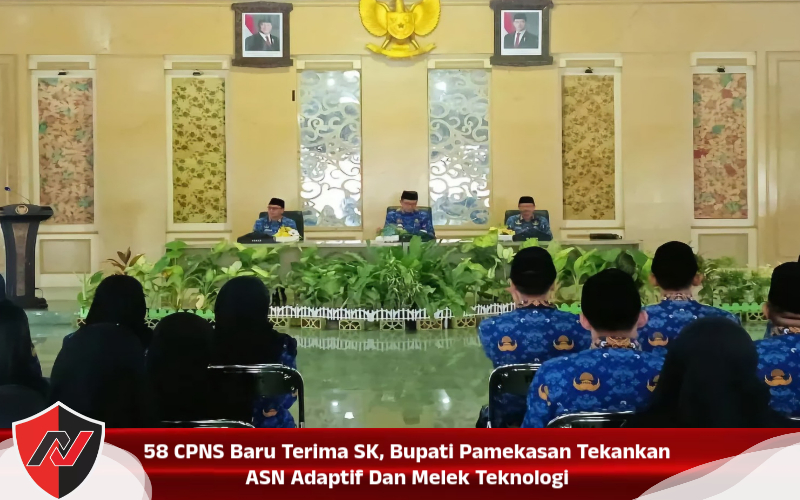 58 CPNS Baru Terima SK, Bupati Pamekasan Tekankan ASN Adaptif Dan Melek Teknologi