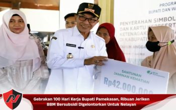 Gebrakan 100 Hari Kerja Bupati Pamekasan, Ribuan Jeriken BBM Bersubsidi Digelontorkan Untuk Nelayan
