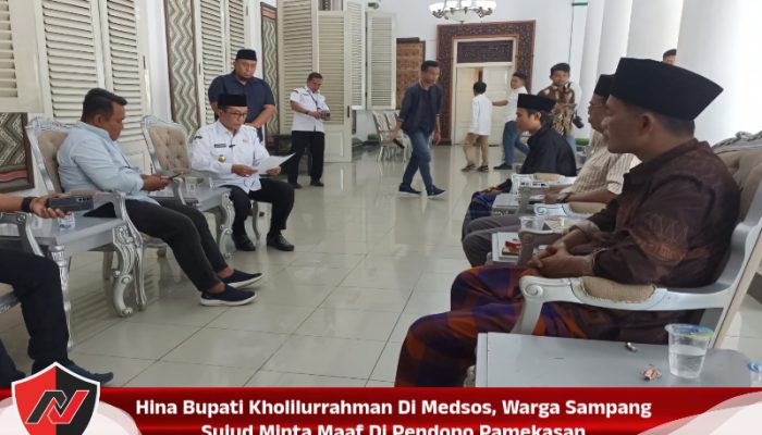 Hina Bupati Kholilurrahman Di Medsos, Warga Sampang Sujud Minta Maaf Di Pendopo Pamekasan