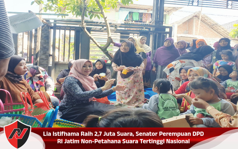 Lia Istifhama Raih 2,7 Juta Suara, Senator Perempuan DPD RI Jatim Non-Petahana Suara Tertinggi Nasional