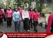Semarak Hari Bhayangkara ke-79, Polres Probolinggo Kota Gelar Jalan Santai Dan Gaungkan Sinergitas
