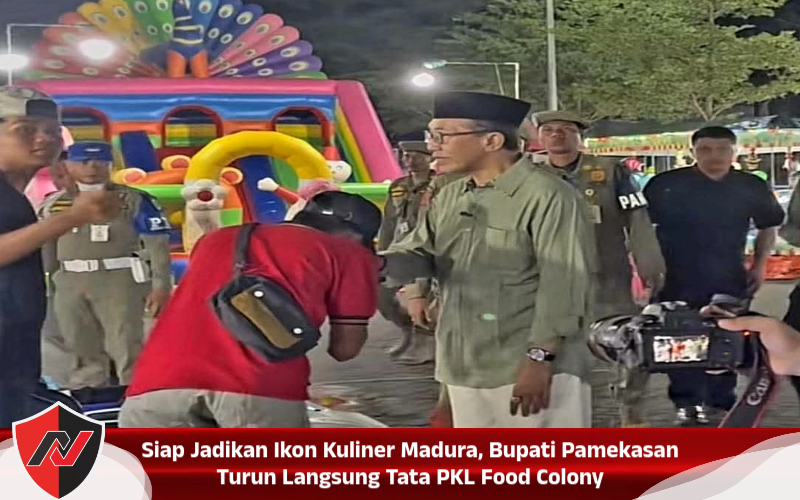 Siap Jadikan Ikon Kuliner Madura, Bupati Pamekasan Turun Langsung Tata PKL Food Colony