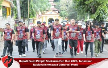 Bupati Fauzi Pimpin Soekarno Fun Run 2025, Tanamkan Nasionalisme pada Generasi Muda