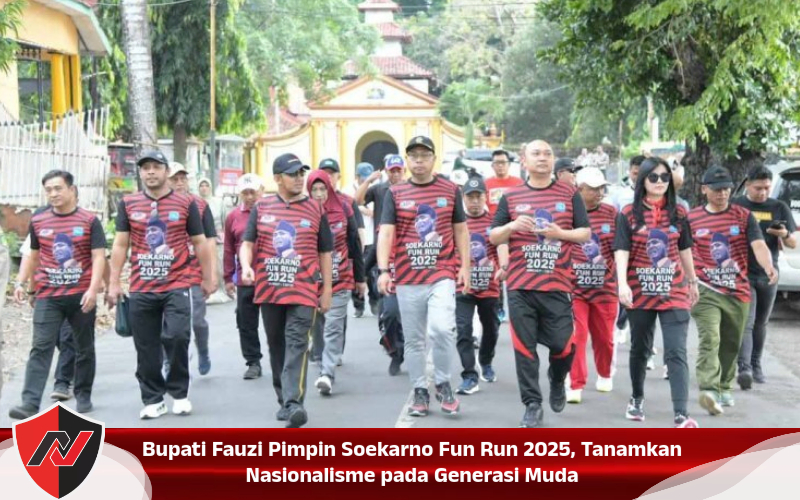 Bupati Fauzi Pimpin Soekarno Fun Run 2025, Tanamkan Nasionalisme pada Generasi Muda