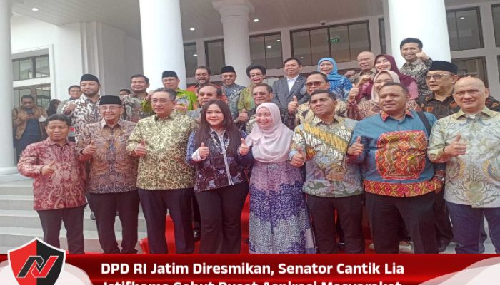 DPD RI Jatim Diresmikan, Senator Cantik Lia Istifhama Sebut Pusat Aspirasi Masyarakat