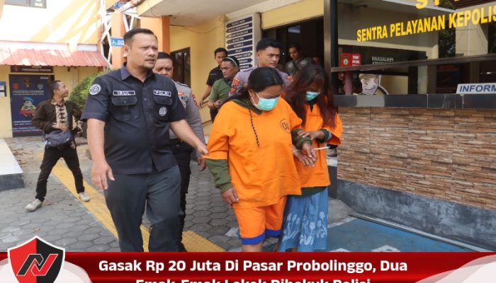 Gasak Rp 20 Juta Di Pasar Probolinggo, Dua Emak-Emak Lekok Dibekuk Polisi