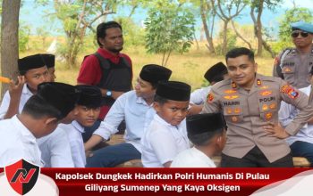 Kapolsek Dungkek Hadirkan Polri Humanis Di Pulau Giliyang Sumenep Yang Kaya Oksigen