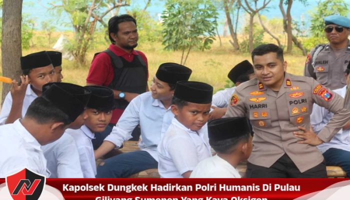 Kapolsek Dungkek Hadirkan Polri Humanis Di Pulau Giliyang Sumenep Yang Kaya Oksigen