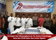 Peringati Hari Bhayangkara ke-79, Polres Probolinggo Kota dan FKUB Gelar Doa Lintas Agama