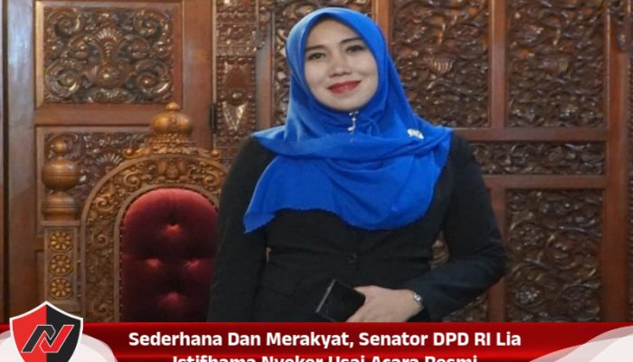 Sederhana Dan Merakyat, Senator DPD RI Lia Istifhama Nyeker Usai Acara Resmi